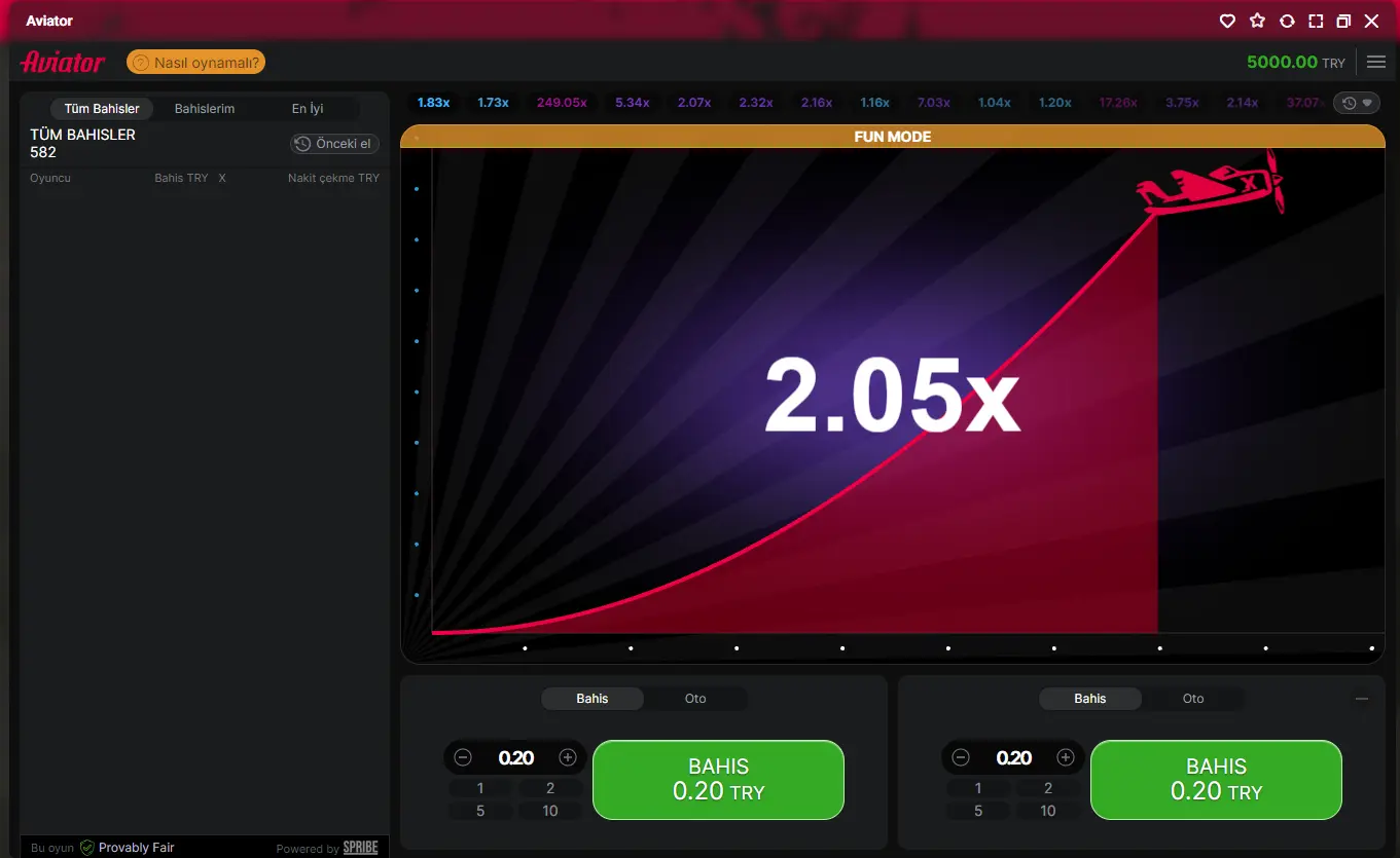Bahisbey Aviator Oyunu İncelemesi: Heyecan ve Kazanç Dolu Uçuş